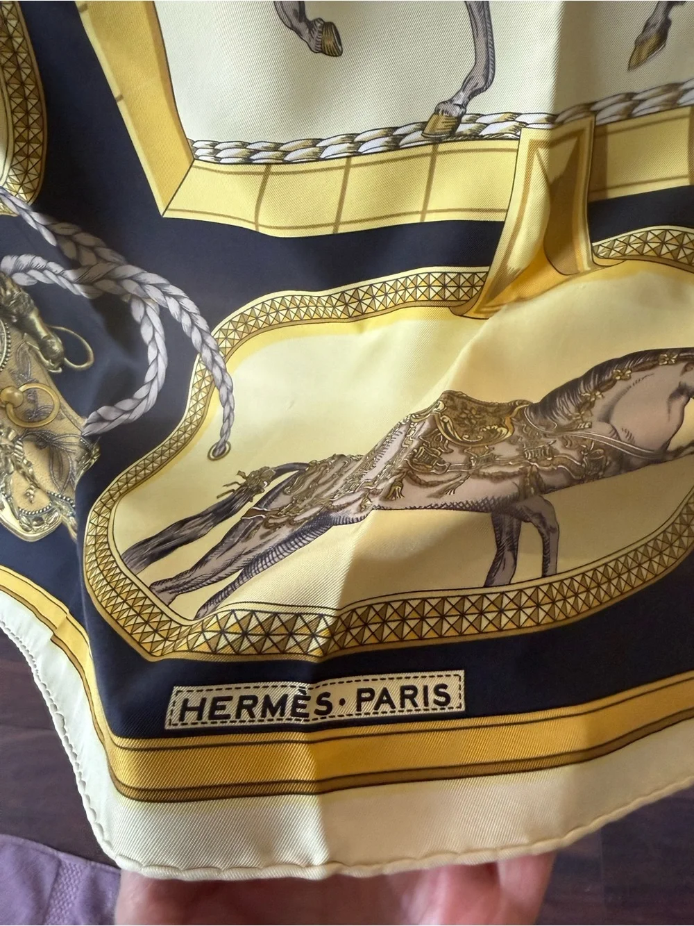 Hermes scarf rare color Apparat COA